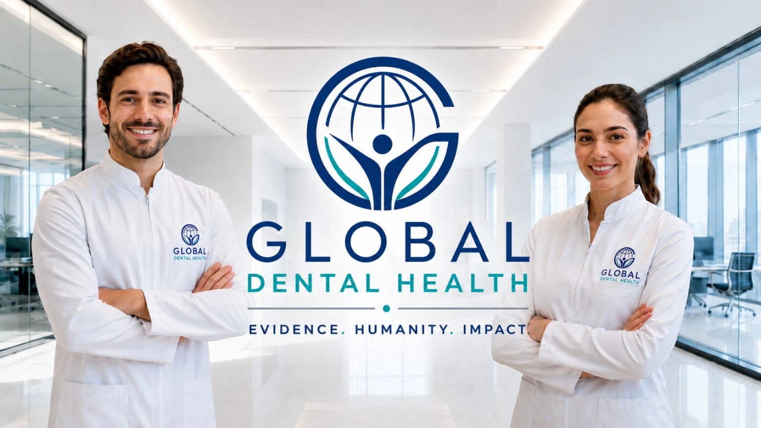 Equipo de Global Dental Health en una oficina corporativa